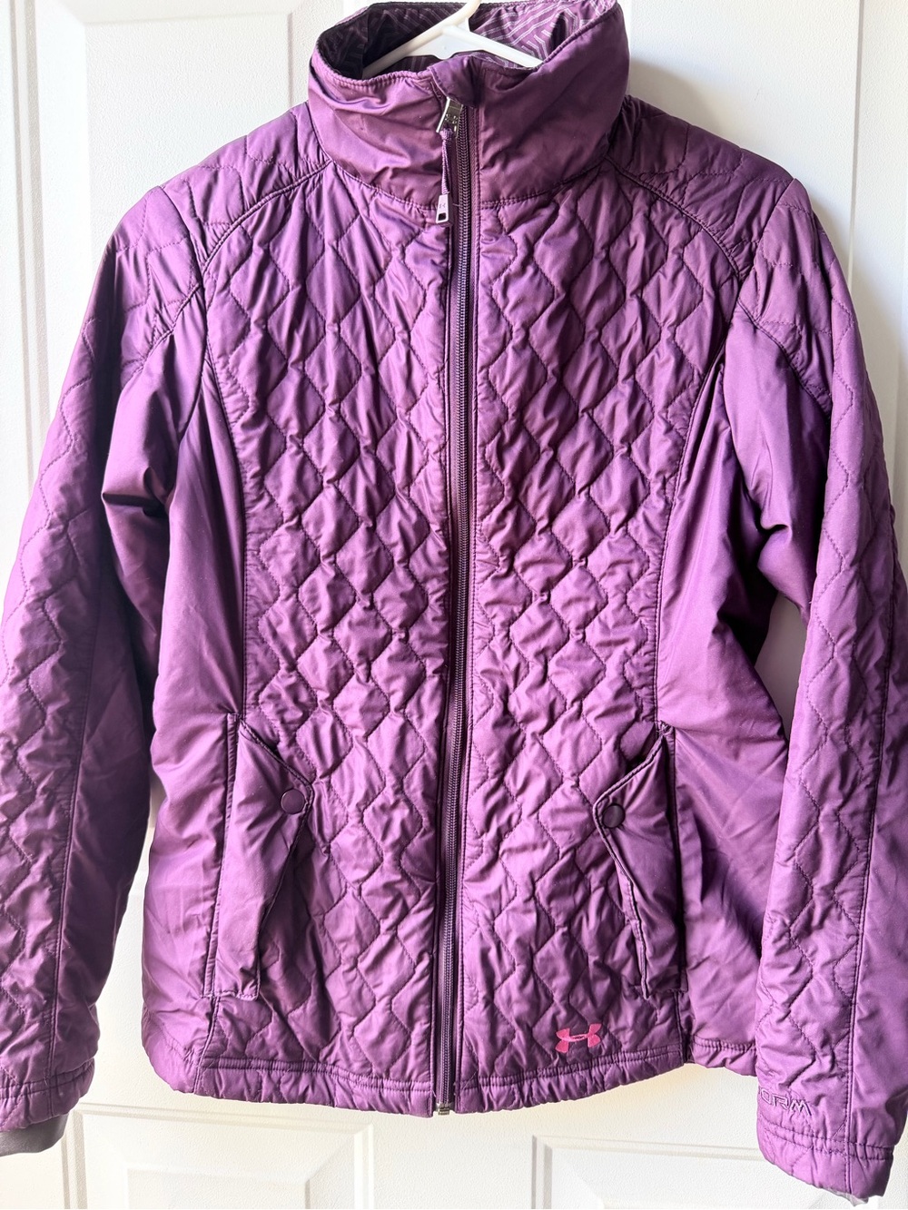 Under Armour Women’s Purple ColdGear Infrared PrimaLoft Insulated Jacket Size S